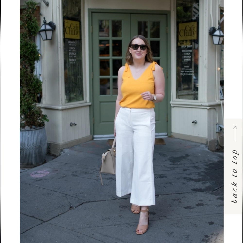 Ann Taylor Orange Sleeveless Top Sz L ($79.50)